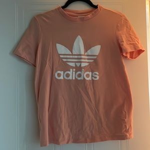 Peach Adidas T-shirt, size medium